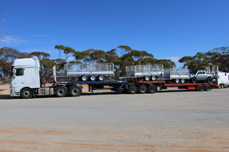 Trailers from Western Australia transported to Victoria