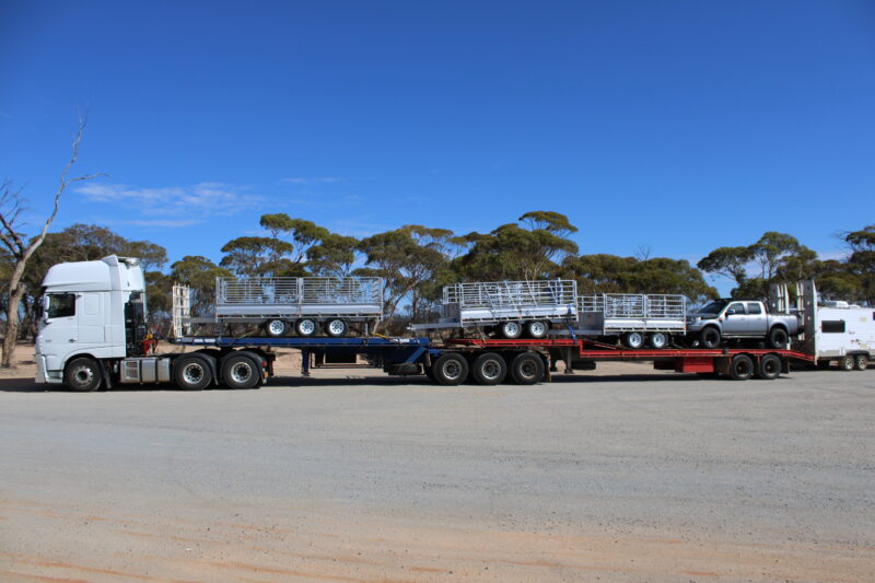 Trailers from Western Australia transported to Victoria