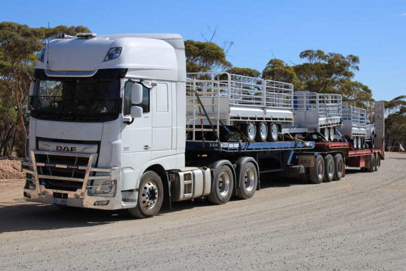 Trailers from Western Australia transported to Victoria