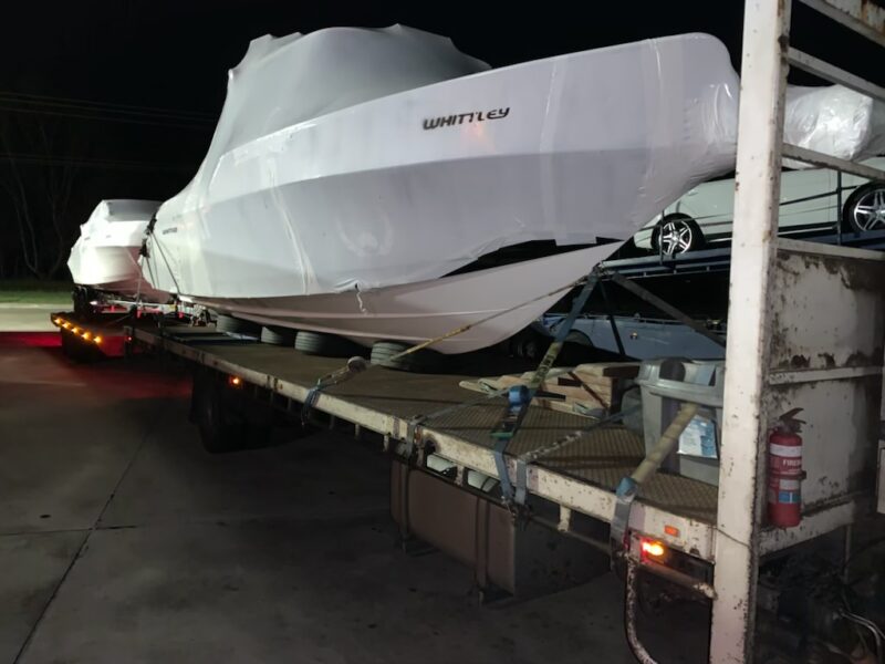 New Whittley Boats being transported to Western Australia