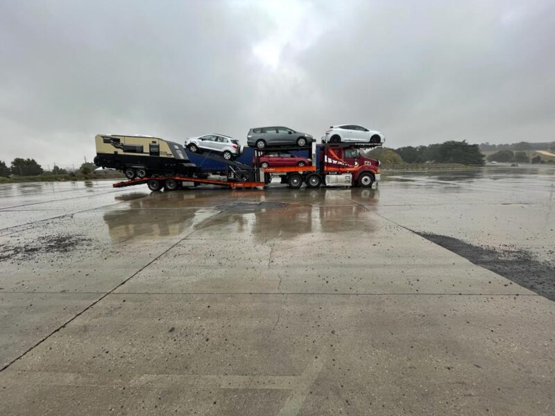 car carrier returning to Melbourne from Perth