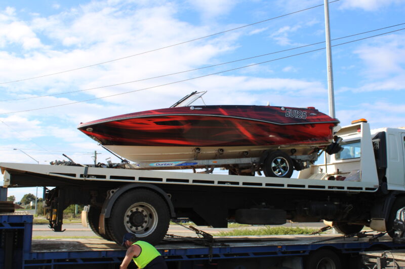 Glastron ski boat transported frpm Perth to Melbourne