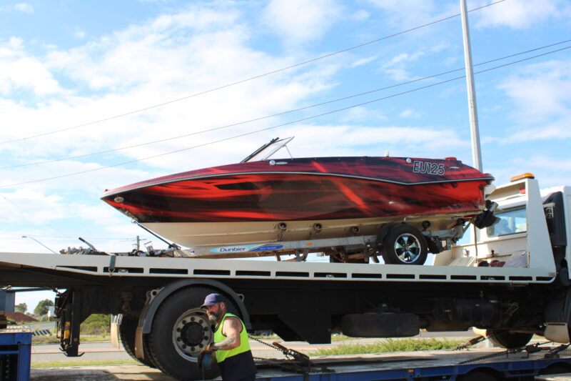 Glastron ski boat transported frpm Perth to Melbourne