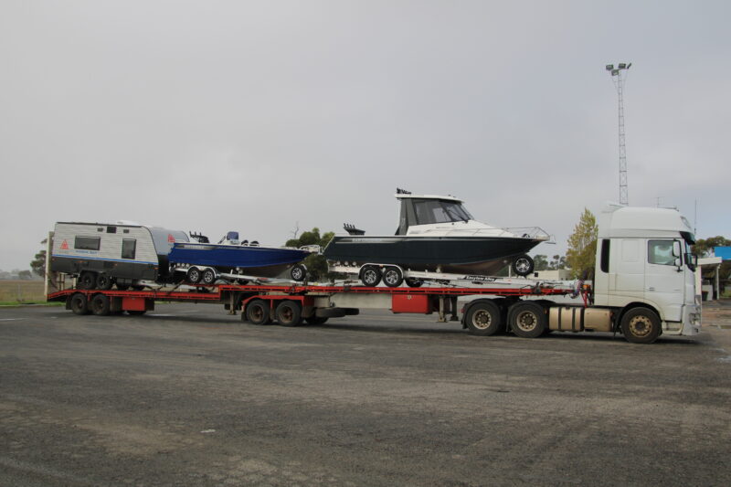 Barcrusher boats transported to darwin