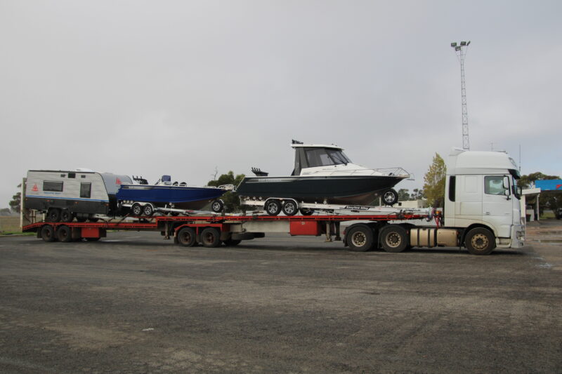 Barcrusher boats transported to darwin