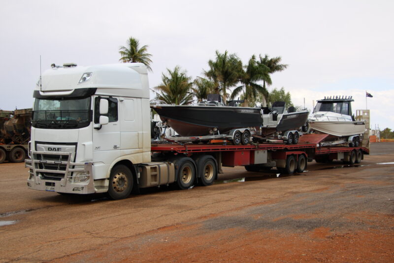 Bar crusher boats transported Melbourne to Darwin