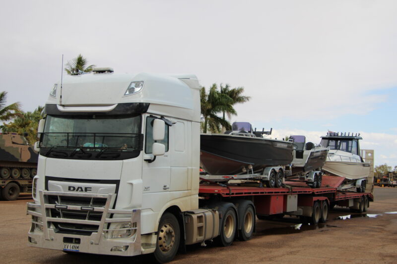 Bar crusher boats transported Melbourne to Darwin