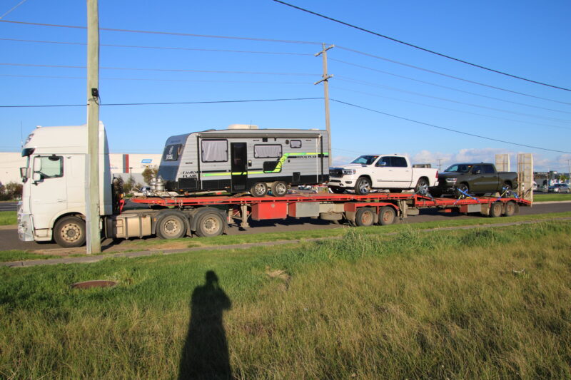 Dodge ram transported to Adelaide