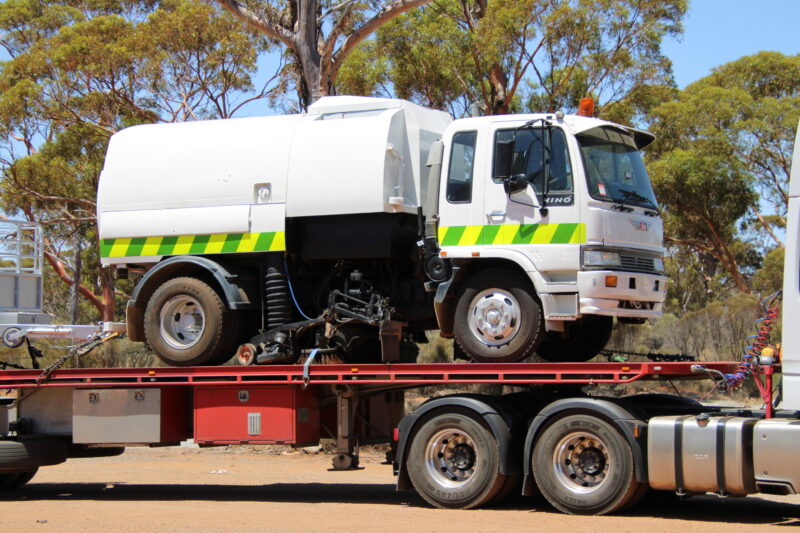 Hino Street sweeper Truck transported Perth to Melbourne